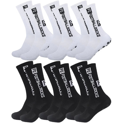 FootballSocks FS™ Sports Grip Socks 6-Pair